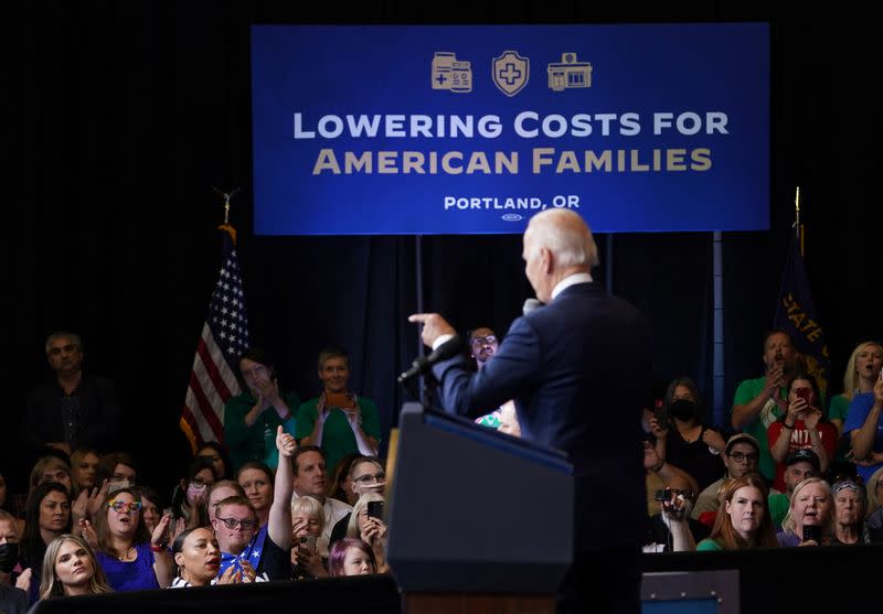 U.S. President Joe Biden visits Portland, Oregon