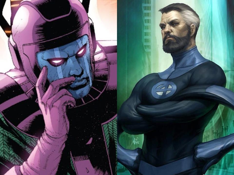 Kang the Conqueror and Mr. Fantastic.