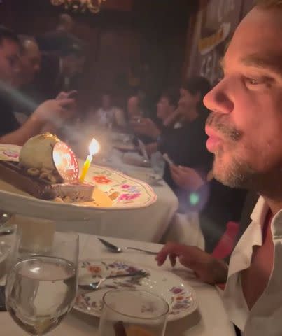 <p>Sean Stewart/Instagram</p> Sean Stewart celebrates an early 43rd birthday at Carbone restaurant on Aug. 29, 2023 in New York City