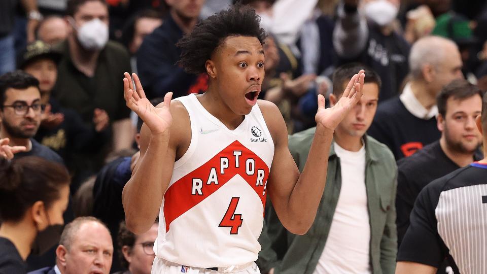 While he has captured many hearts and minds in Canada and around the NBA, Scottie Barnes could not escape the roasts from fans on Twitter. (Getty Images)