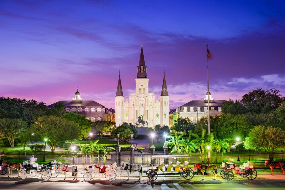 new orleans, louisiana at jackson square