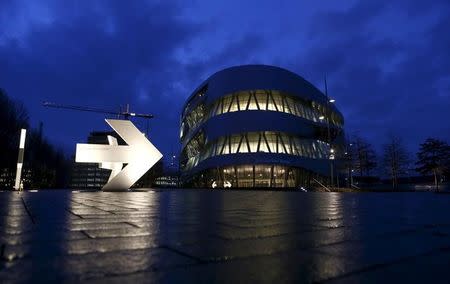 The Mercedes-Benz museum is pictured before the company's annual news conference in Stuttgart, Germany, February 4, 2016. REUTERS/Michaela Rehle