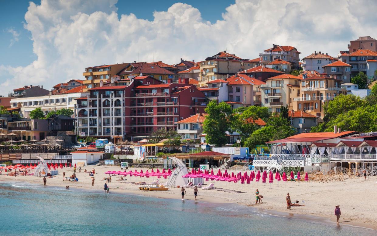 Bulgaria, Black Sea Coast, Sozopol, town beach