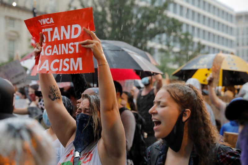 Protest against the death in Minneapolis police custody of George Floyd, in Washington