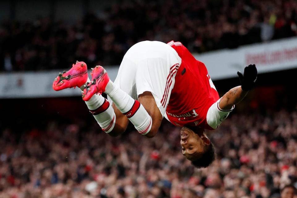 At the double: Aubameyang (Action Images via Reuters)