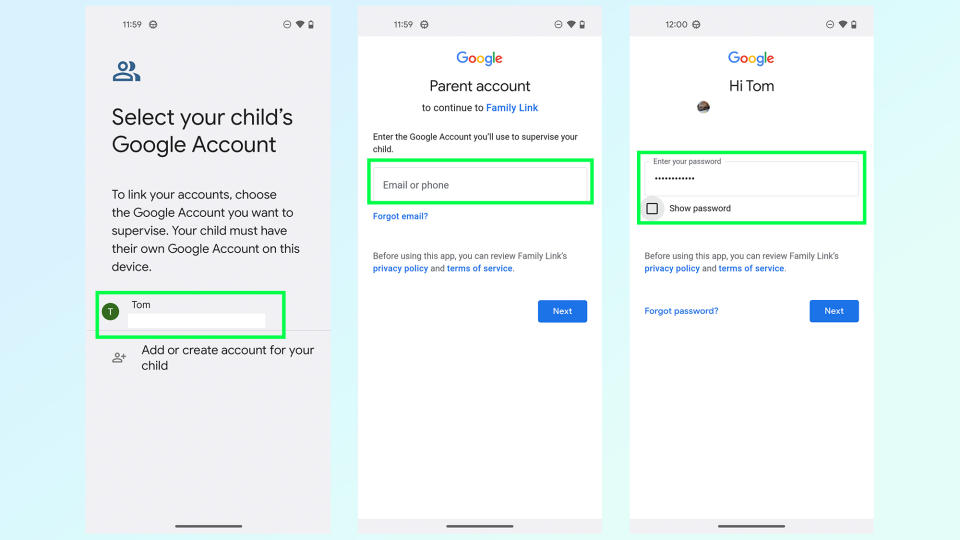 how to set up parental controls with family link on android