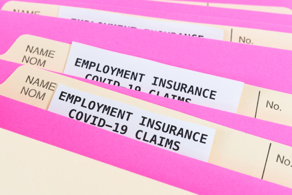 Employment insurance claims in Canada during the Coronavirus pandemic