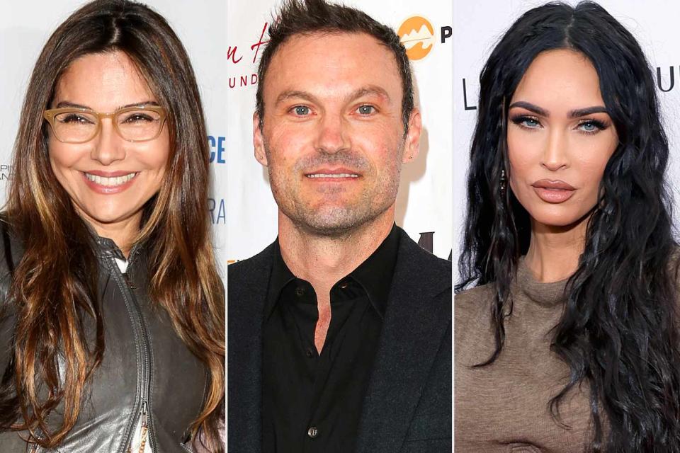 <p>Paul Archuleta/Getty(2); Matt Winkelmeyer/Getty</p> Vanessa Marcil (left); Brian Austin Green; Megan Fox