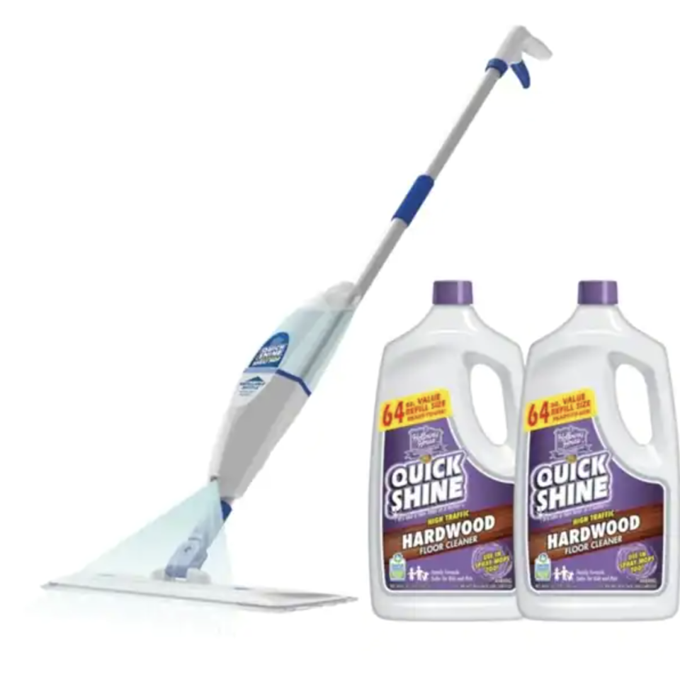 Hardwood Floor Cleaner and Spray Mop Bundle