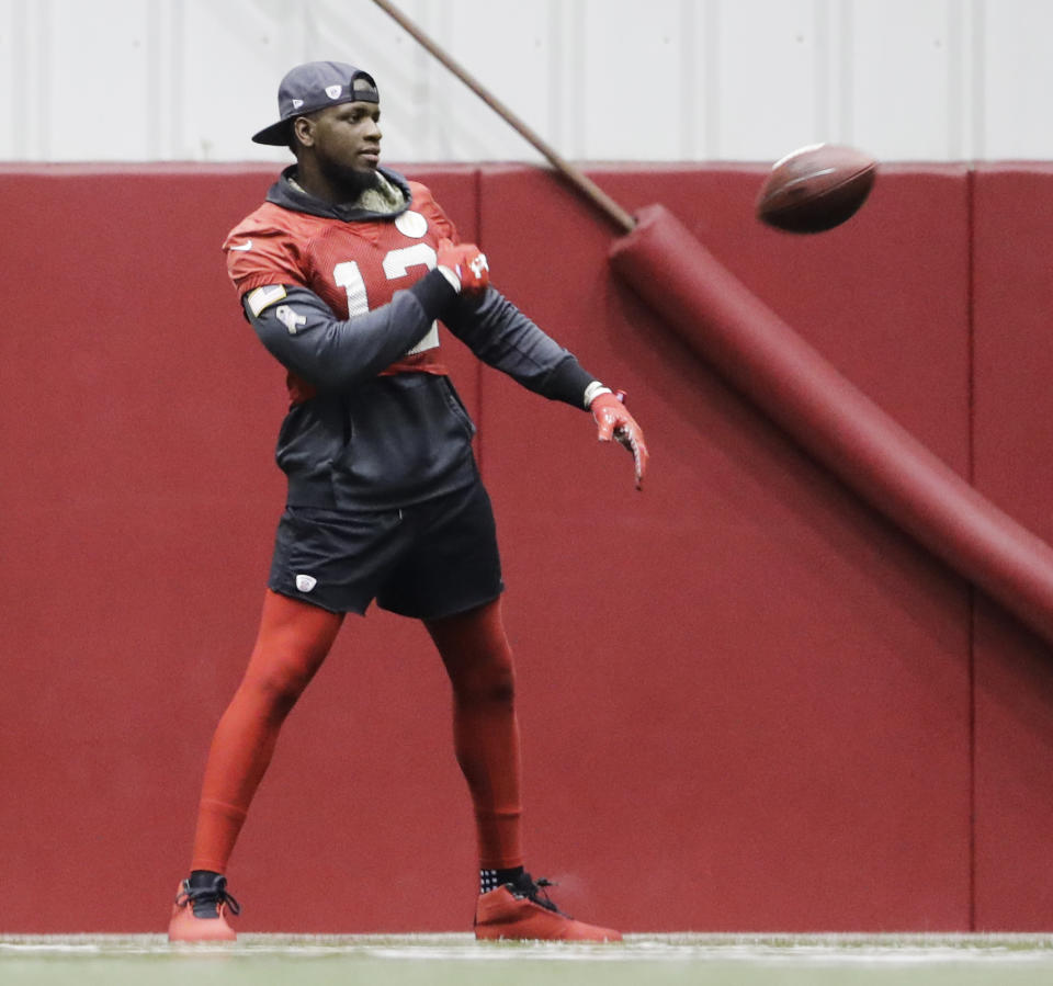 Atlanta Falcons WR Mohamed Sanu (AP)