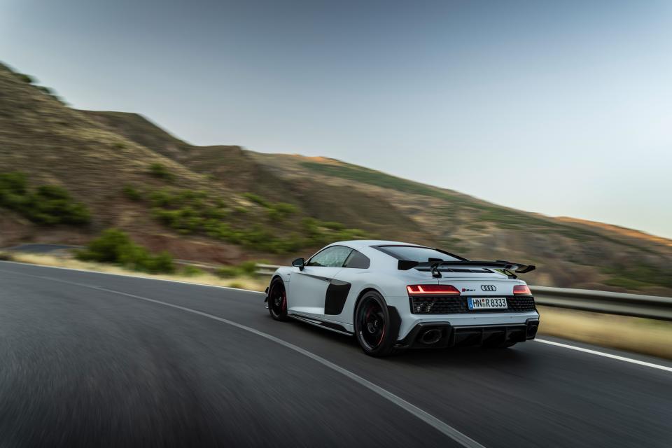 <p><a class="link " href="https://www.caranddriver.com/news/a41504052/2023-audi-r8-gt-revealed" rel="nofollow noopener" target="_blank" data-ylk="slk:Read the Full Story;elm:context_link;itc:0;sec:content-canvas">Read the Full Story</a></p>