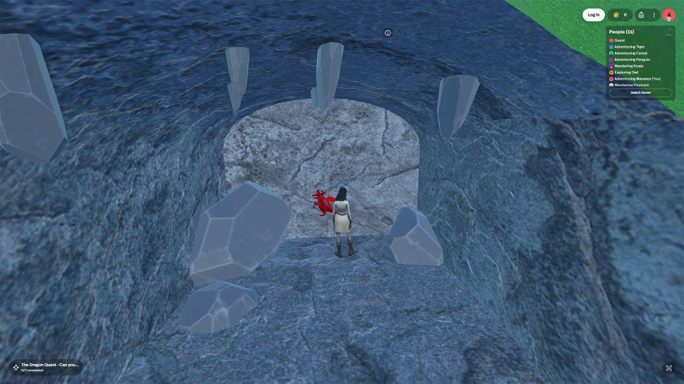 Screenshot from Visit Wales' metaverse project