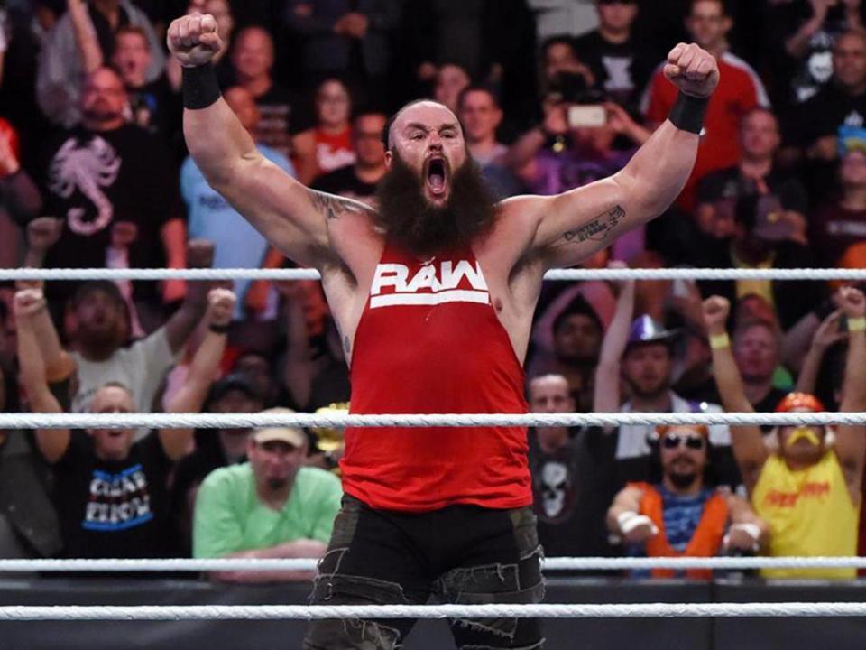 Braun Strowman was left standing on his own after turning on Triple H (Getty)