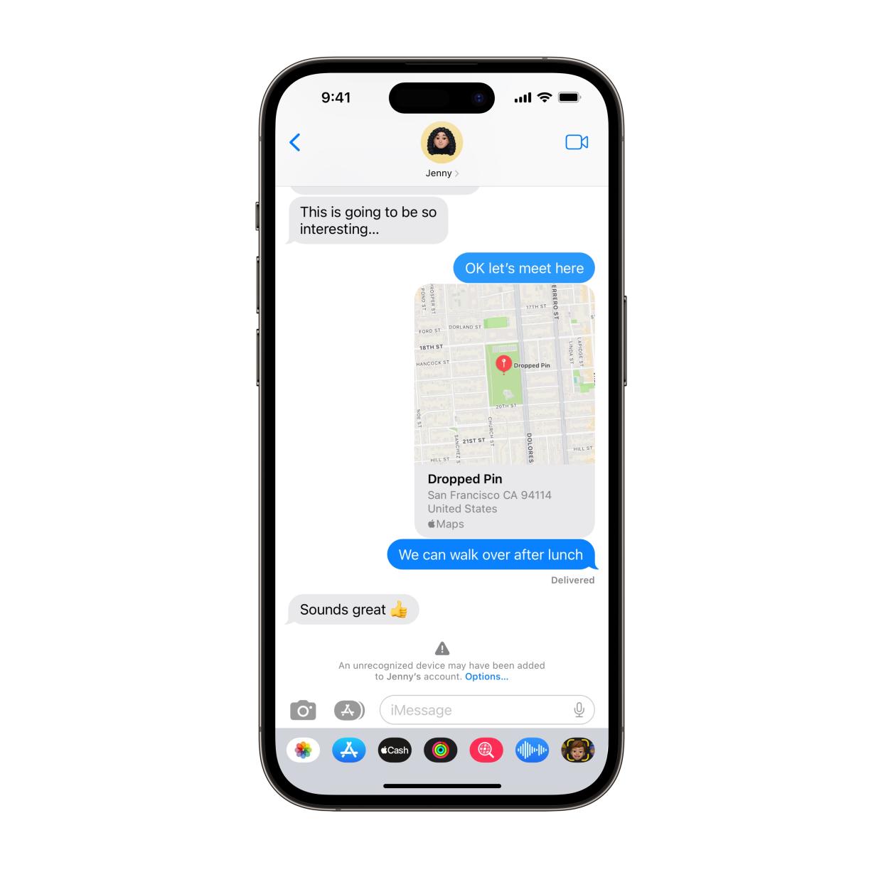 Apple's iMessage Security can prevent third-parties from spying on your messages. (Image: Apple)