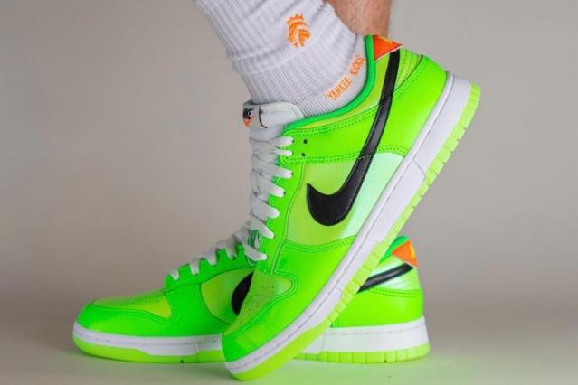 On Foot Images of Glow in the Dark Nike Dunk Low