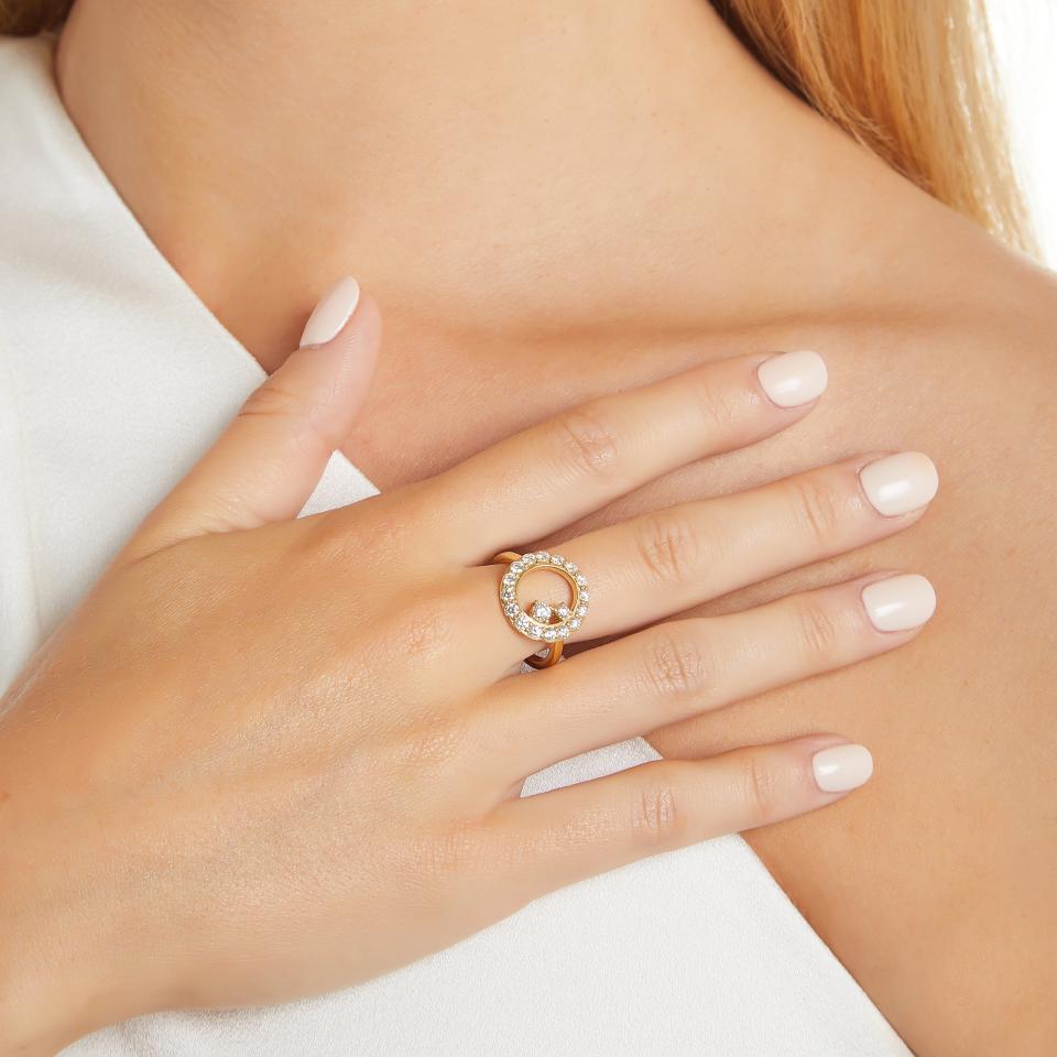 Halo Boost Diamond Ring by Vanessa E Maria