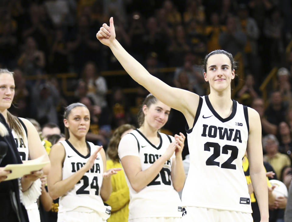 Caitlin Clark and Iowa will be the No. 2 seed in the Big Ten tournament this week.