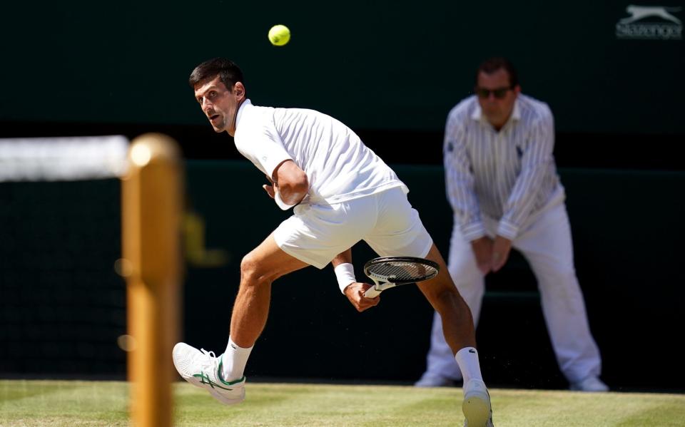 Novak Djokovic's tweener - John Walton/PA Wire