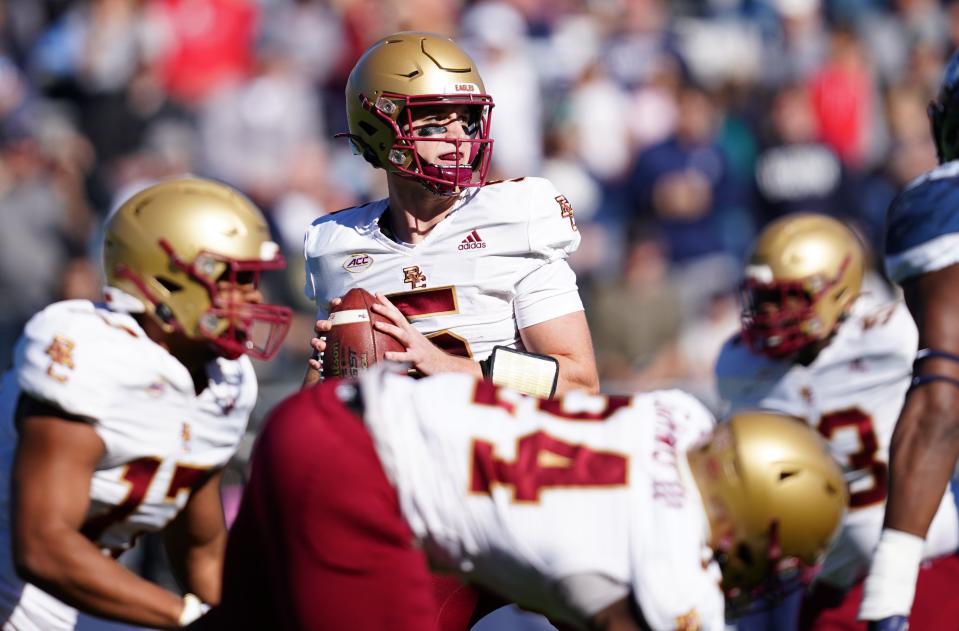 This year's Pitt starter Phil Jurkovec played for Boston College the past three seasons.