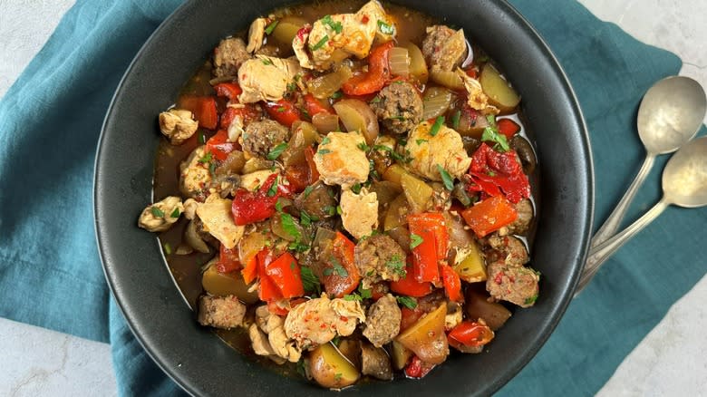 chicken and sausage stew