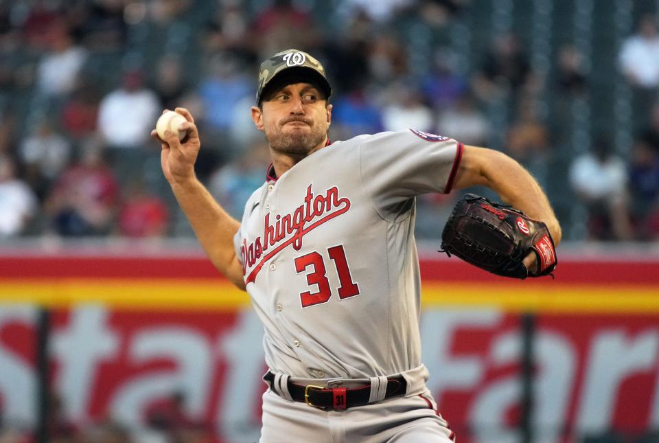 Max Scherzer will join Walker Buehler and Clayton Kershaw in the Dodgers rotation.