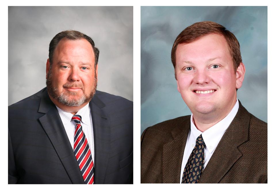 Bryan Brinyark, left, and Brad Cox, right, are in the Republican runoff for the House of Representatives District 16 seat in the Alabama Legislature.
