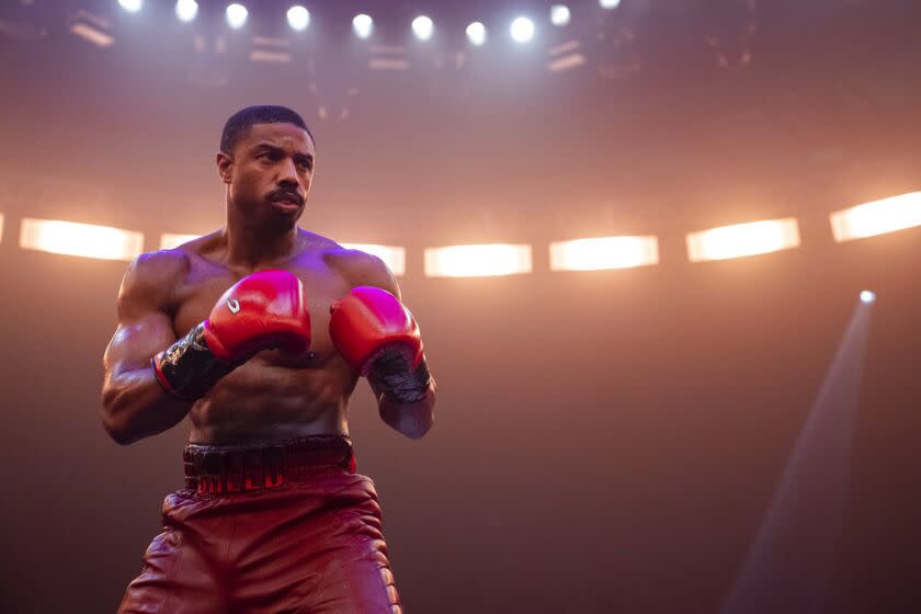 Michael B. Jordan como Adonis Creed en la película "Creed III."