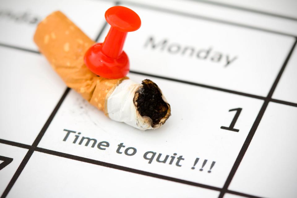 Quitting smoking is hard. Withdrawal symptoms can include cravings, headache, restlessness and sleep problems. Enlist the help of loving family members and friends to help you through the first few weeks of your smoking cessation. Zheltov Anton, ©istockphoto.com/Antoniooo (courtesy)