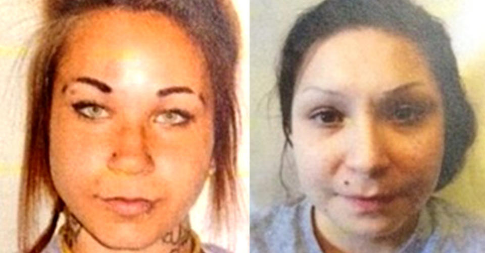 Escaped prisoners Kelsie Laine Marie Mast, left, and&nbsp;Samantha Faye Toope, right, were arrested at an escape room challenge business. (Photo: Edmonton Police)