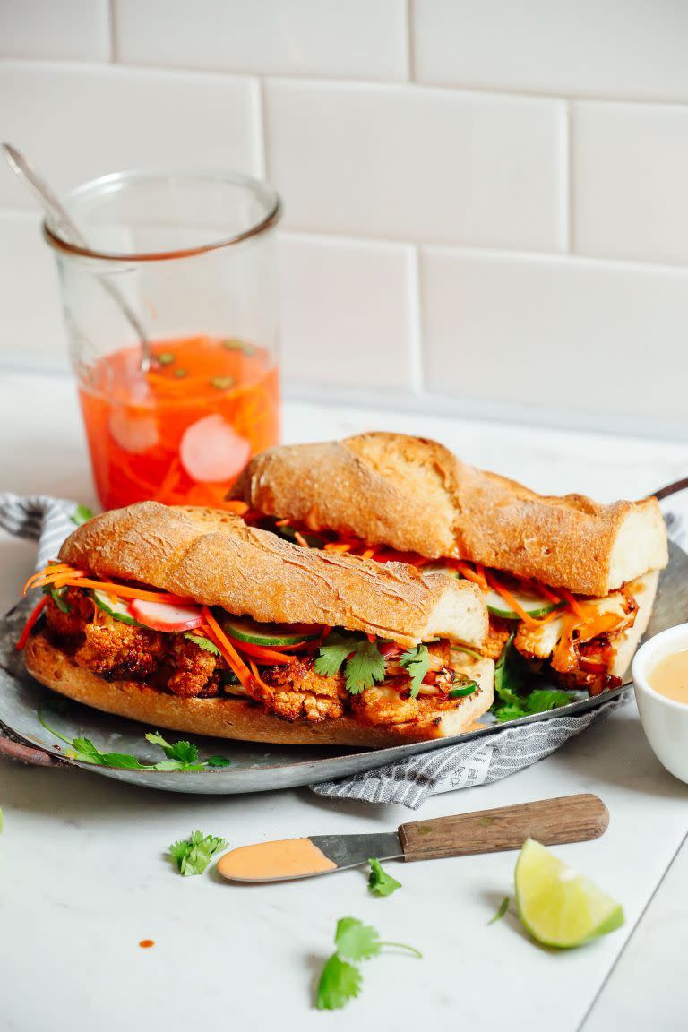 Cauliflower Bahn Mi Sandwich