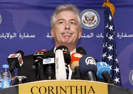 U.S. Deputy Secretary of State William Burns attends a news conference in Tripoli April 24, 2014. REUTERS/Ismail Zitouny