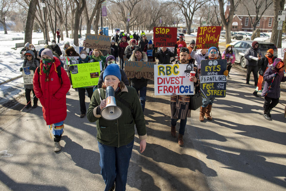 RBC’s Annual General Meeting at the Delta Bessborough hotel in Saskatoon, Sask., Wednesday, April 5, 2023. (THE CANADIAN PRESS/Liam Richards)