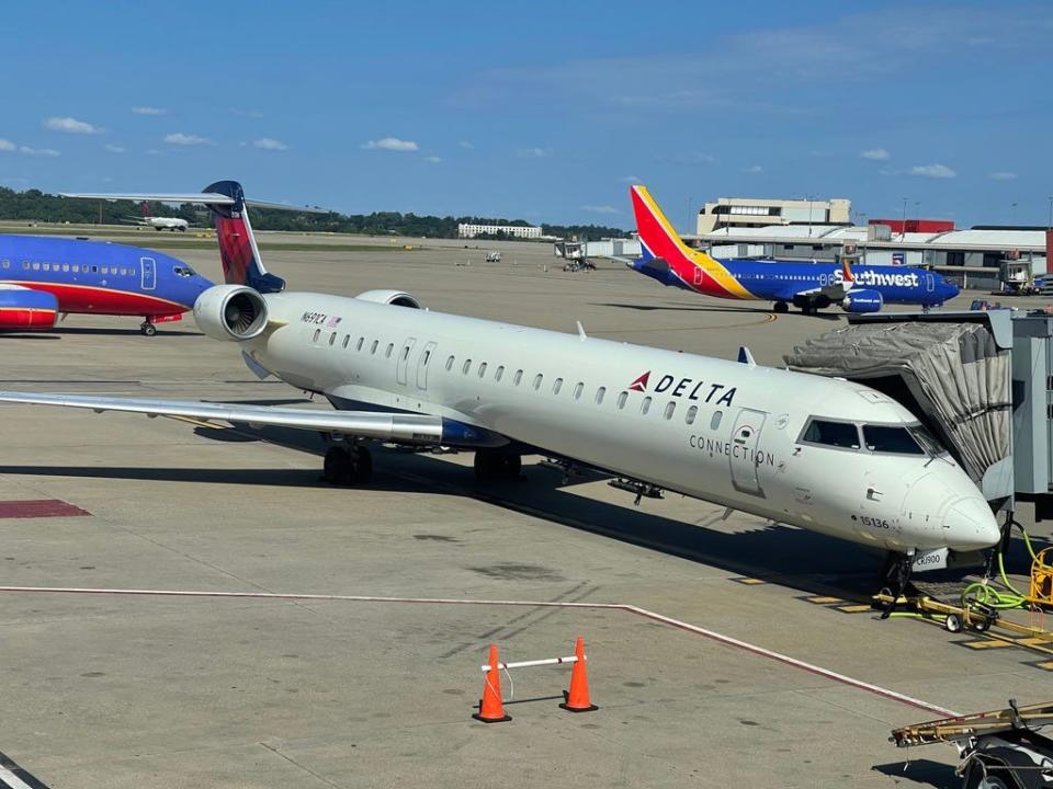 Delta and Southwest aircraft.