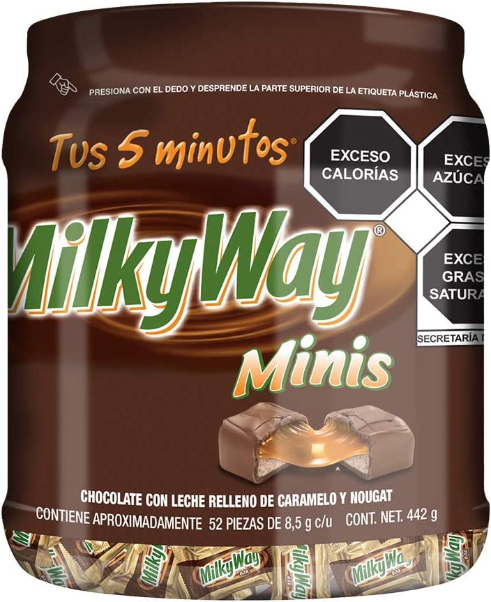Chocolate Milky Way Mini 52 piezas, 442g/Amazon.com.mx