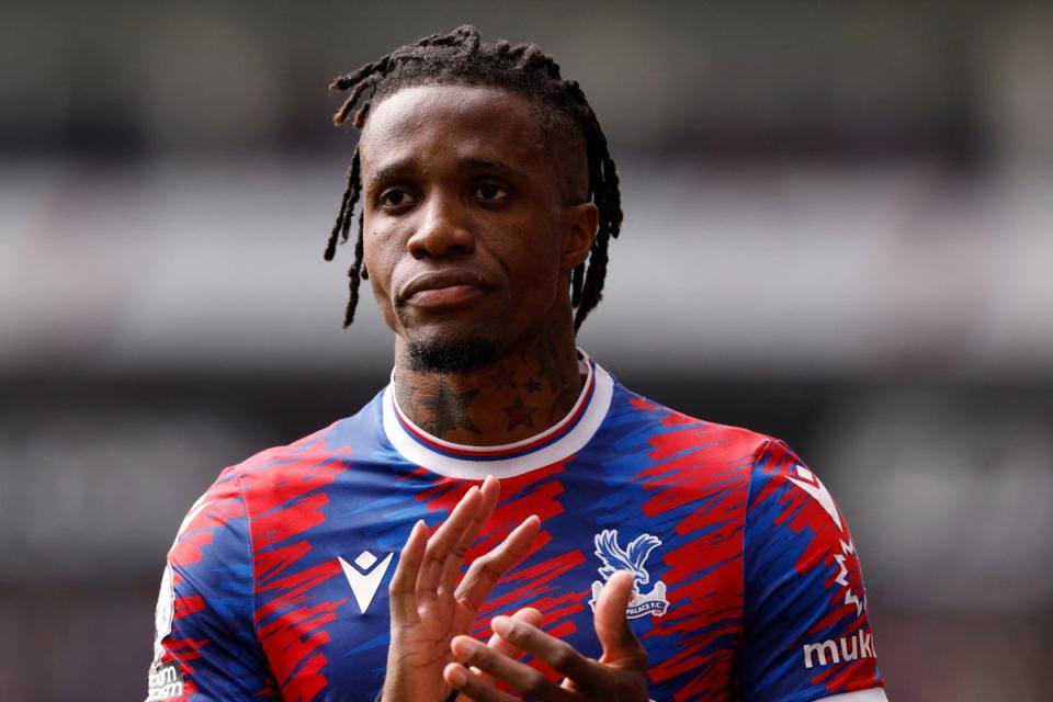 No return: Wilfried Zaha has snubbed a bumper new deal at Crystal Palace to head to Galatasaray (Action Images via Reuters)