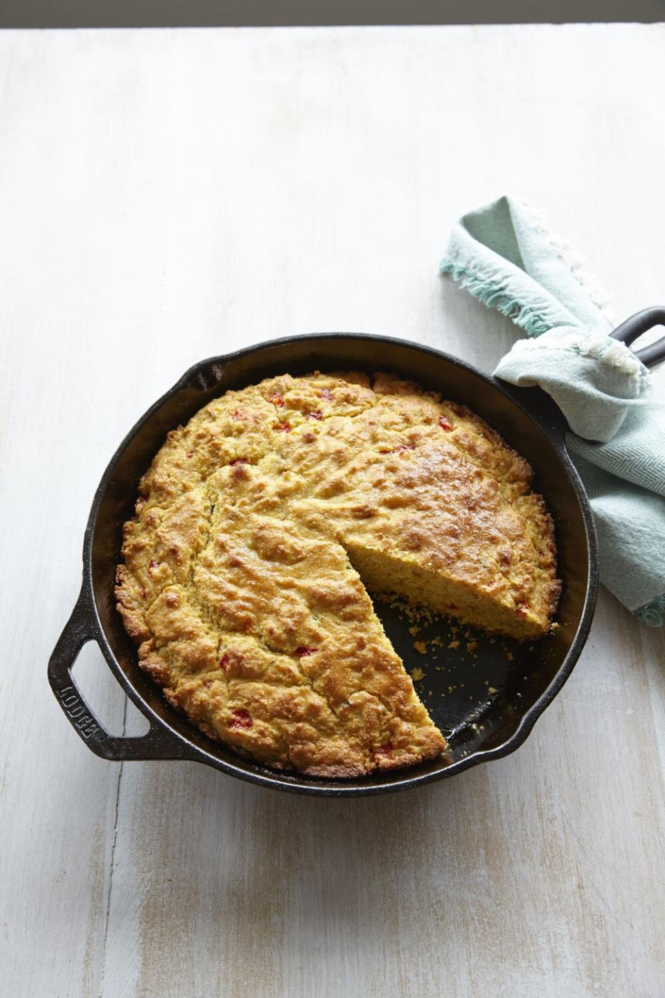 Roasted Red Pepper Corn Bread