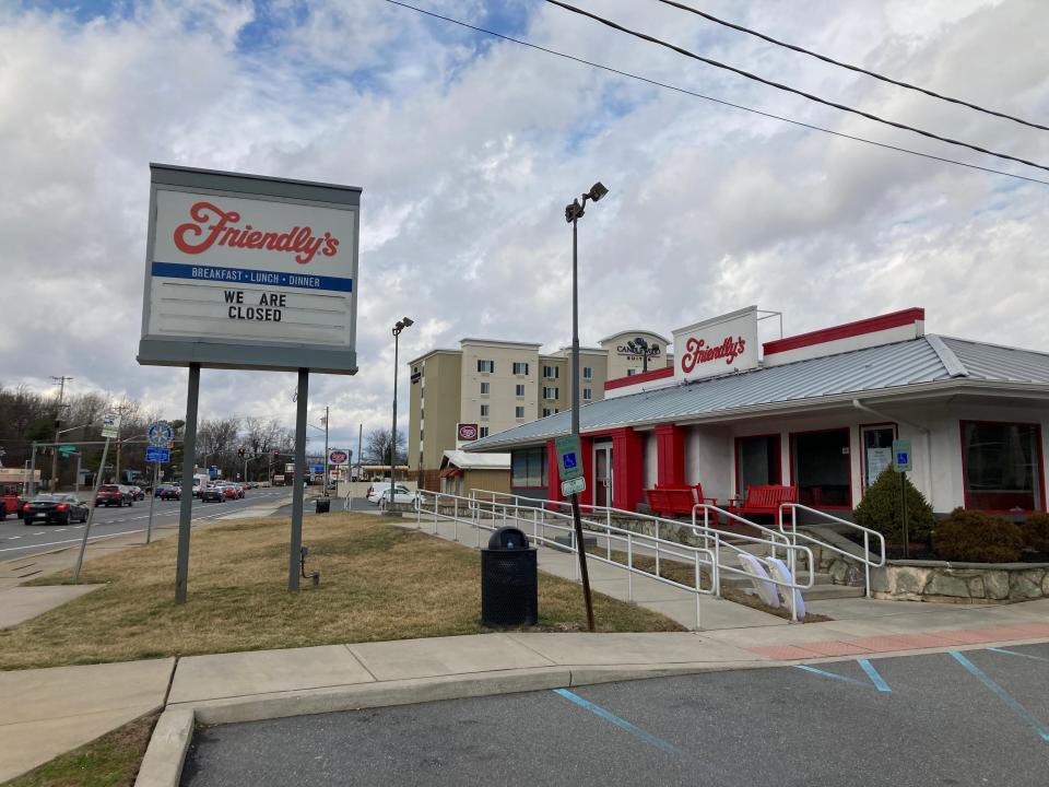 The Friendly's on South College Avenue in Newark closed on Feb. 13, 2022.