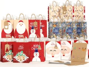 KIDPAR Christmas Bags 24Pcs Set
