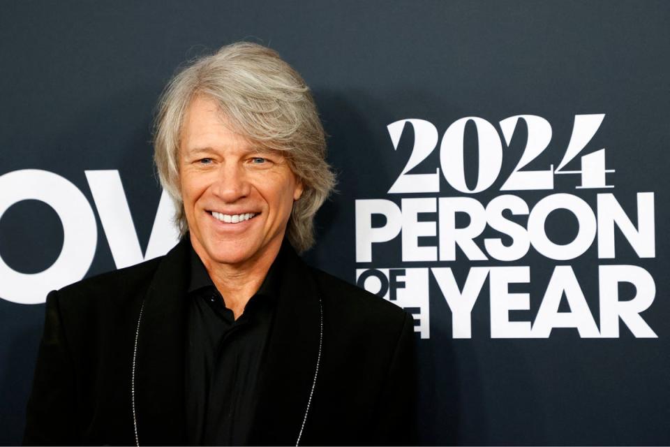 Jon Bon Jovi attends the MusiCares Person of the Year gala in Los Angeles on 2 February 2024 (AFP via Getty Images)
