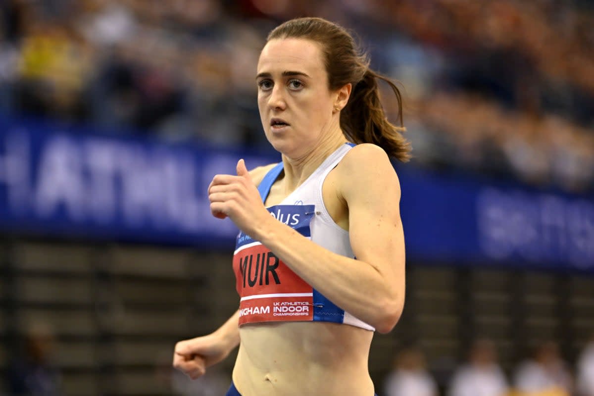 Laura Muir will race in the 3,000m at the World Indoor Athletics Championships in Glasgow this weeekend  (Getty Images)