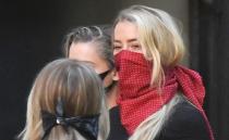 Actor Amber Heard arrives at the High Court in London