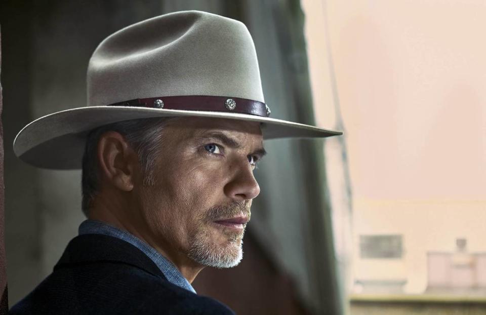 Timothy Olyphant stars as Raylan Givens in “Justified: City Primeval,” premiering on FX July 18.