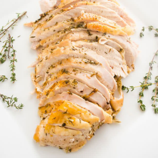 Simple Herb And Garlic Roasted Turkey