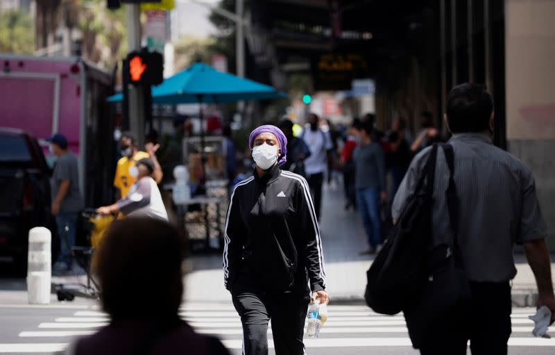 FILE PHOTO: Outbreak of the coronavirus disease (COVID-19), in Los Angeles