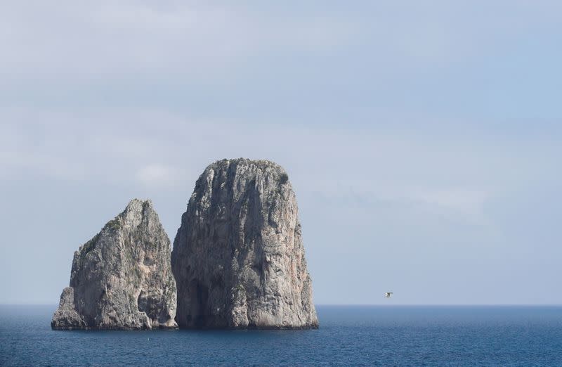 FILE PHOTO: Capri's coastline damaged by illegal fishing of endangered mussels