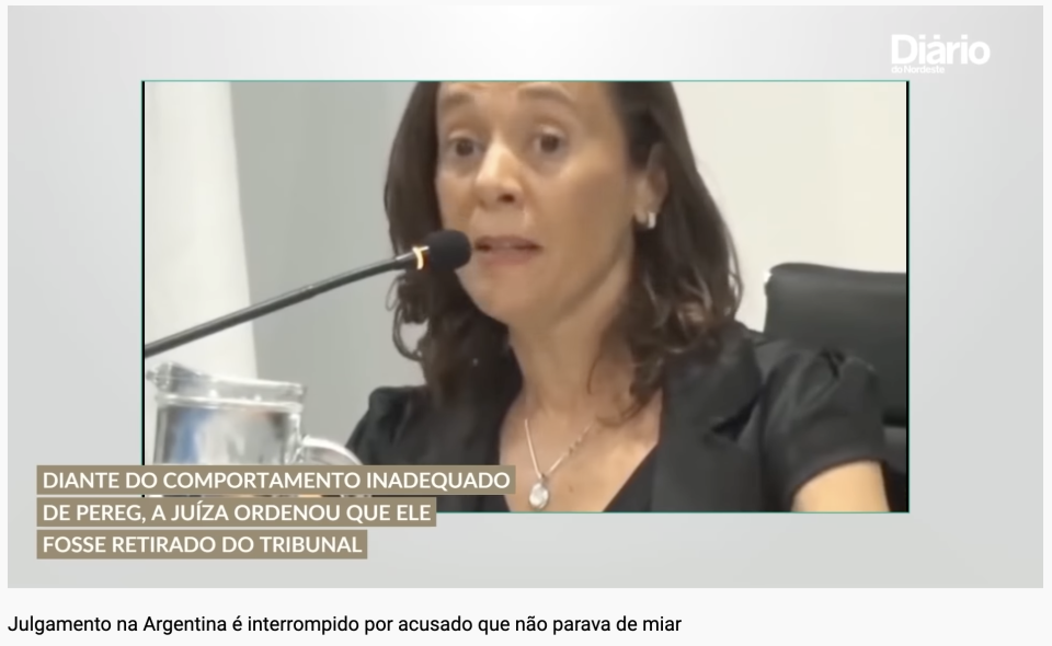 其行為讓法官相當傻眼。（圖／翻攝自YouTube@Diário do Nordeste）