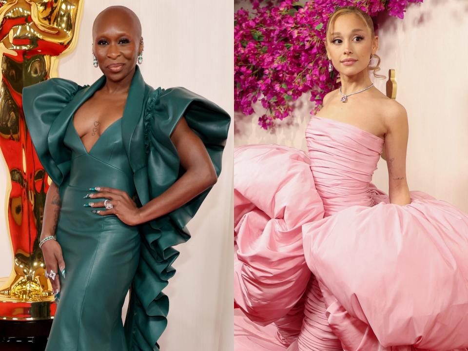 Ariana Grande and Cynthia Erivo channeled their 'Wicked' characters on