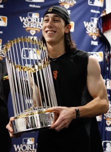 Tim Lincecum was masterful as the Giants won their first World Series since 1954