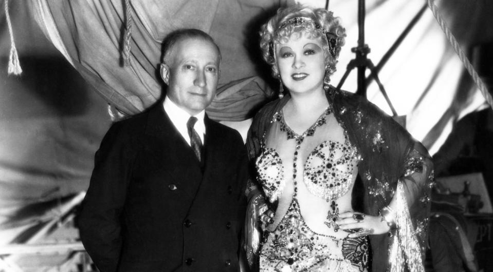 Adolph Zucker and Mae West on the set of <em>I’m No Angel</em> in 1933.