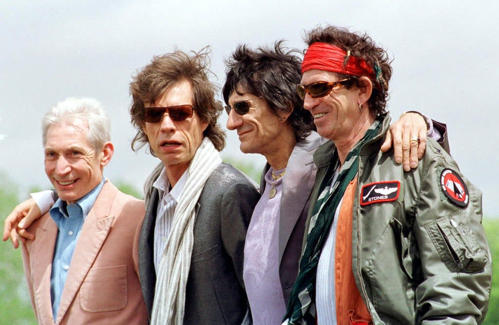 The Rolling Stones during a press conference for their World Tour 2002/2003 (PA) (PA Wire)